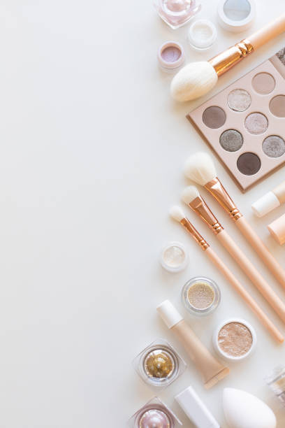 istock Decorative cosmetics in pink tones 1306267648