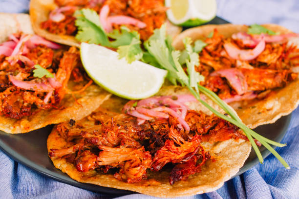 istock Cochinita Pibil tacos close-up. 1306267658