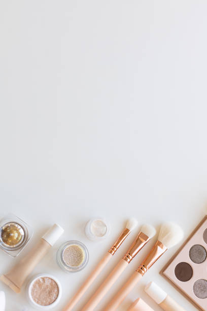 istock Decorative cosmetics in pink tones 1306267676