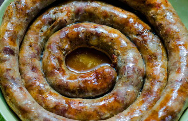 istock Baked homemade sausage 1306268478