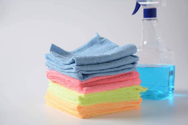 istock Multicolor micro Fiber cleaning cloth with static electricity 1306269579