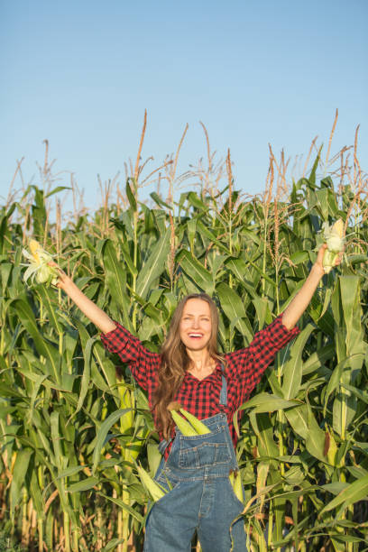 istock Female farmer or gardener holding her crop fresh vegetable 1306270227
