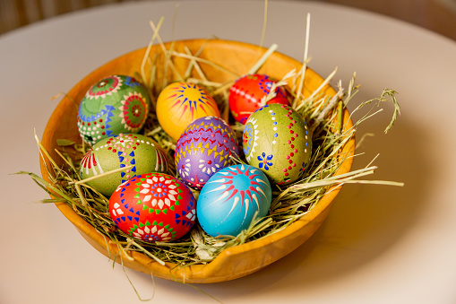 old Eastern Germany tradition, craftsmanship, custom made easter eggs, Sorbian and Upper and Lower Lusatia tradition
