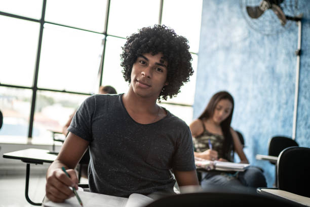 istock Portrait of a student in the classroom 1306274944