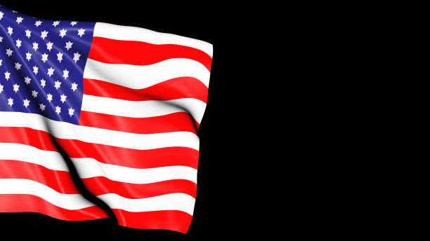istock Background movement of the tissue USA flag. 1306281990