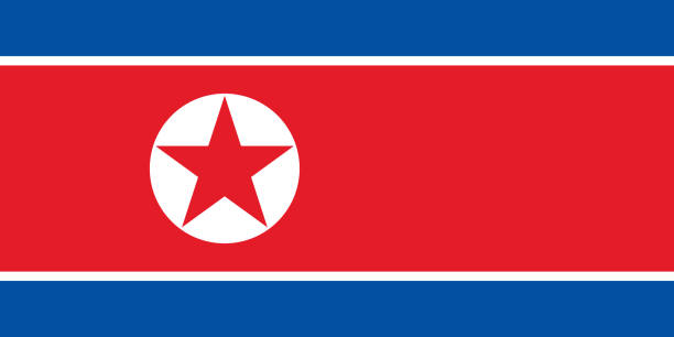 ilustraciones, imágenes clip art, dibujos animados e iconos de stock de bandera nacional de corea del norte - star spangled banner