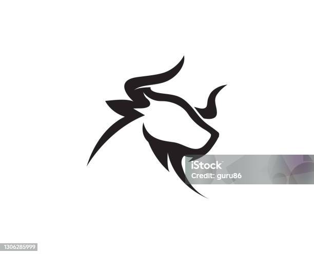 Bull Writing Creative Bull Head Design Stock Illustration - Download Image Now ...