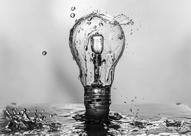 istock Water and electric lamp, concept photography 1306287616