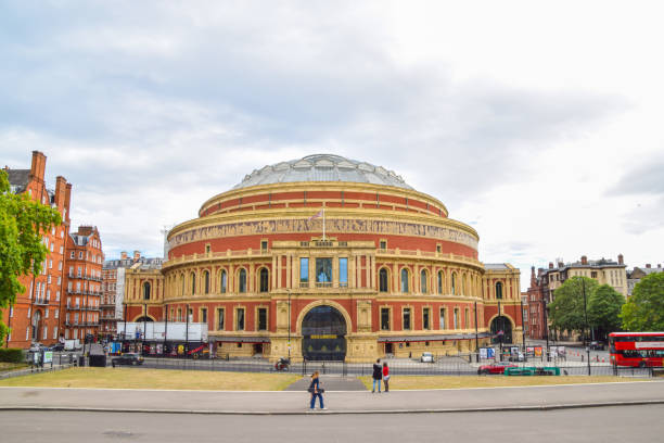 Royal Albert Hall exterior, South Kensington, London London, United Kingdom - August 4 2020: Royal Albert Hall daytime exterior view, South Kensington brixton stock pictures, royalty-free photos & images