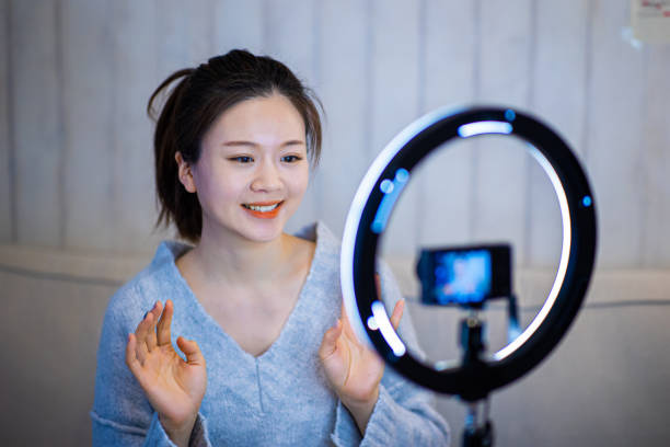 istock Asian female vlogger 1306293446
