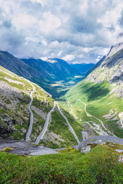 istock The road Trollstigen with mountains in Norway 1306301209