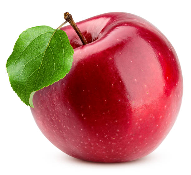 istock Red apple isolated on white background, clipping path, full depth of field 1306313094