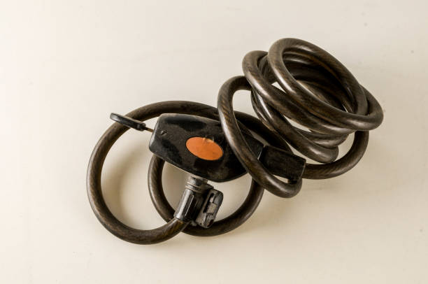 istock Close-up of bike lock 1306319073