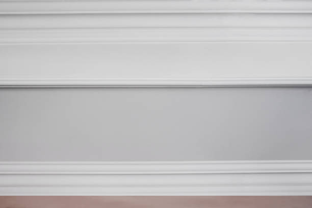istock Ceiling moldings on a white surface. Details of the ceiling 1306320938