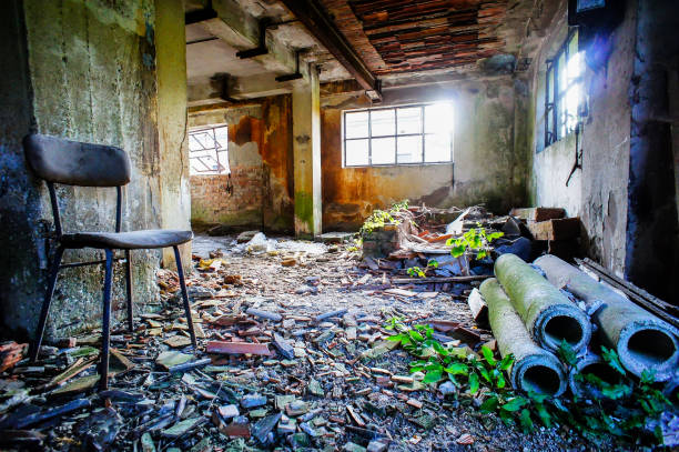 istock Abandoned Old Ruined Industrial Plant 1306321097