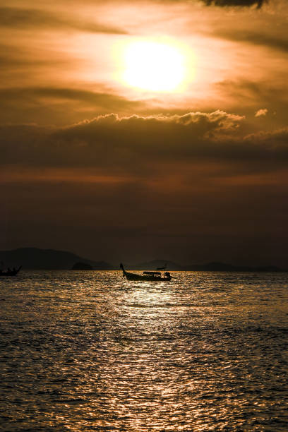 istock Sunset on a Railey beach, Krabi Thailand, summer time. 1306322502