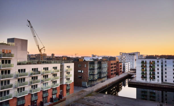 istock Residential buildings at the waterfront 1306328764