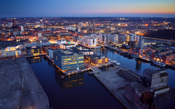 istock New residential area at harbor from above 1306328882