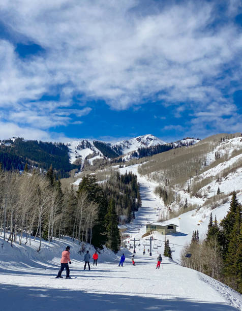 istock People skiing in Park City, Utah 1306329557