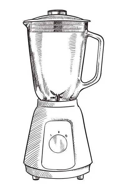 Vector illustration of Vector drawing of a blender