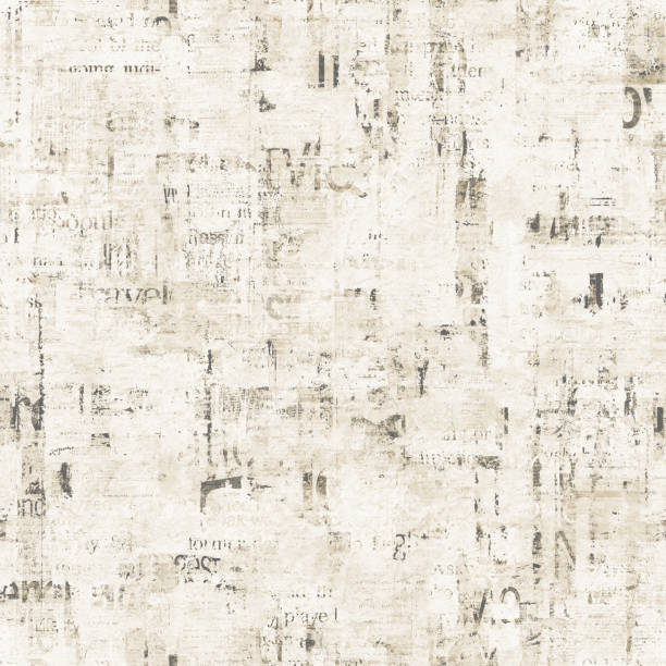 istock Newspaper seamless pattern with old vintage unreadable paper texture background 1306343666