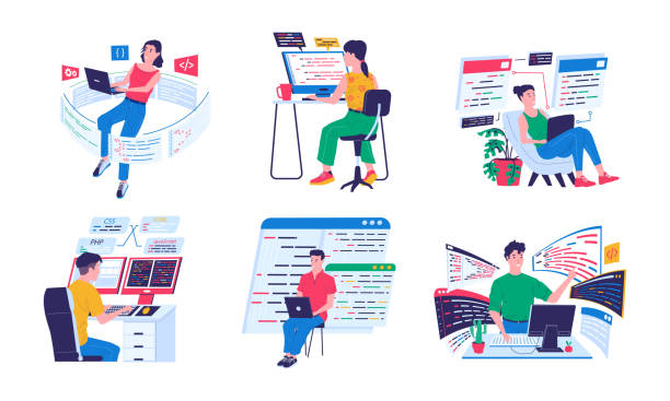7,800+ Female Computer Programmer Stock Illustrations, Royalty-Free ...