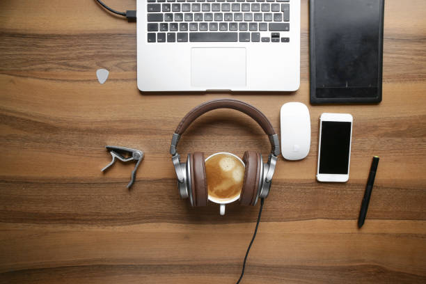 istock home office and portable work devices with coffee 1306350454