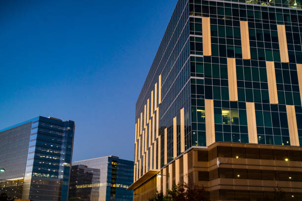 istock Big Tech Buildings Glowing at Blue Hour North Austin Texas 1306359226