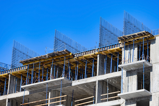 Apartments building (block of flats) under construction