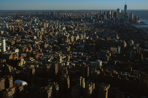 Downtown Manhattan seen from above