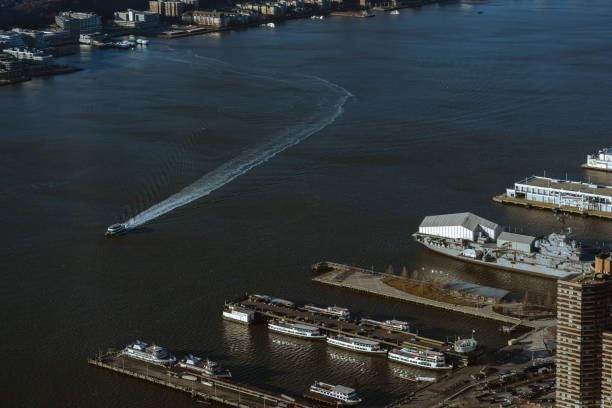 istock Hudson River Boat in Manhattan 1306367400
