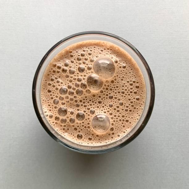 Bubbly chocolate milk