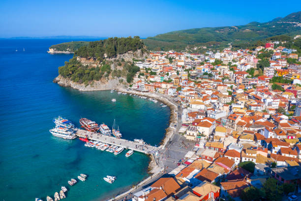 istock Panoramic view of scenic Parga city, Greece 1306379061