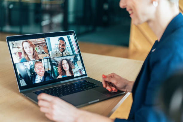 istock Business team in video conference 1306379102