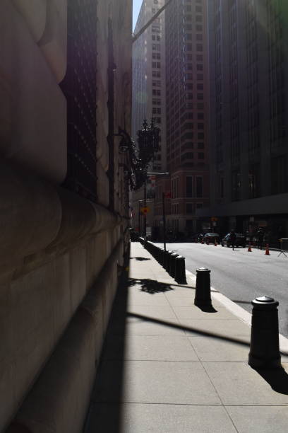 Empty City Sidewalk in New York