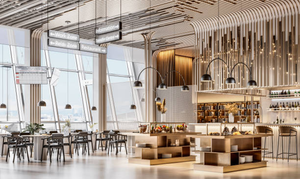istock 3D render of airport VIP lounge 1306386597