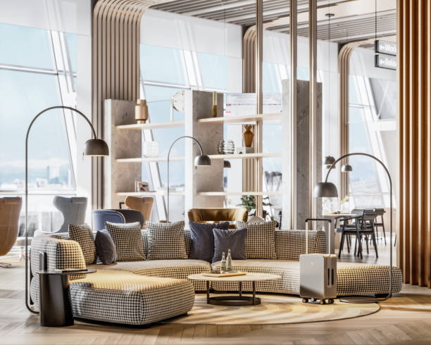 istock Luxurious airport lounge 1306386598