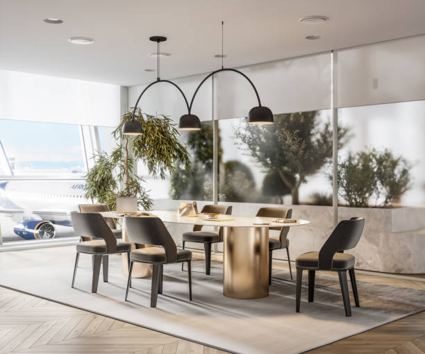 istock Interior of a executive lounge in airport 1306386620