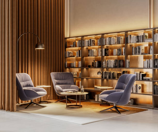 istock Small library area in airport lounge 1306386642