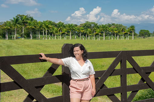 woman in the farm field