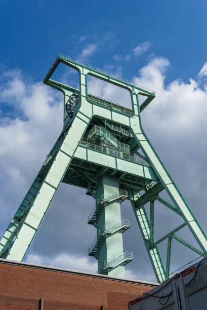 istock Old winding tower coal mine. Bochum, Germany. 1306388622