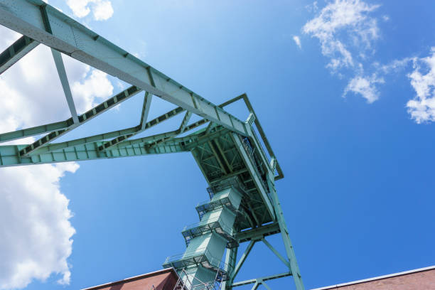 istock Old winding tower coal mine. Bochum, Germany. 1306388641