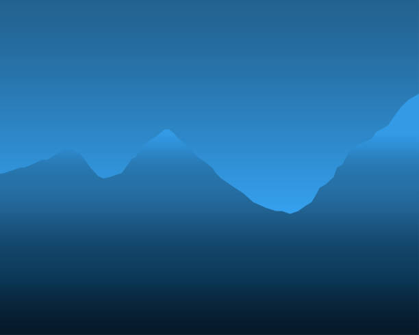 istock Beautiful mountain landscape design. Sunrise and sunset in the mountains. Vector illustration in a flat style. 1306390251