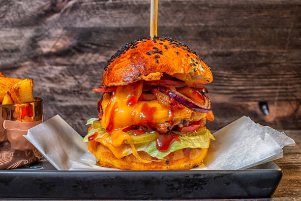 istock Burger bun beef cheese iceberg 1306391350