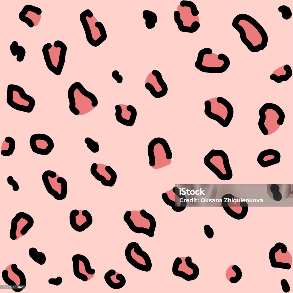 Pink Leoperd Pattern Leopard Pink Pattern Design Vector Illustration Background Stock ...