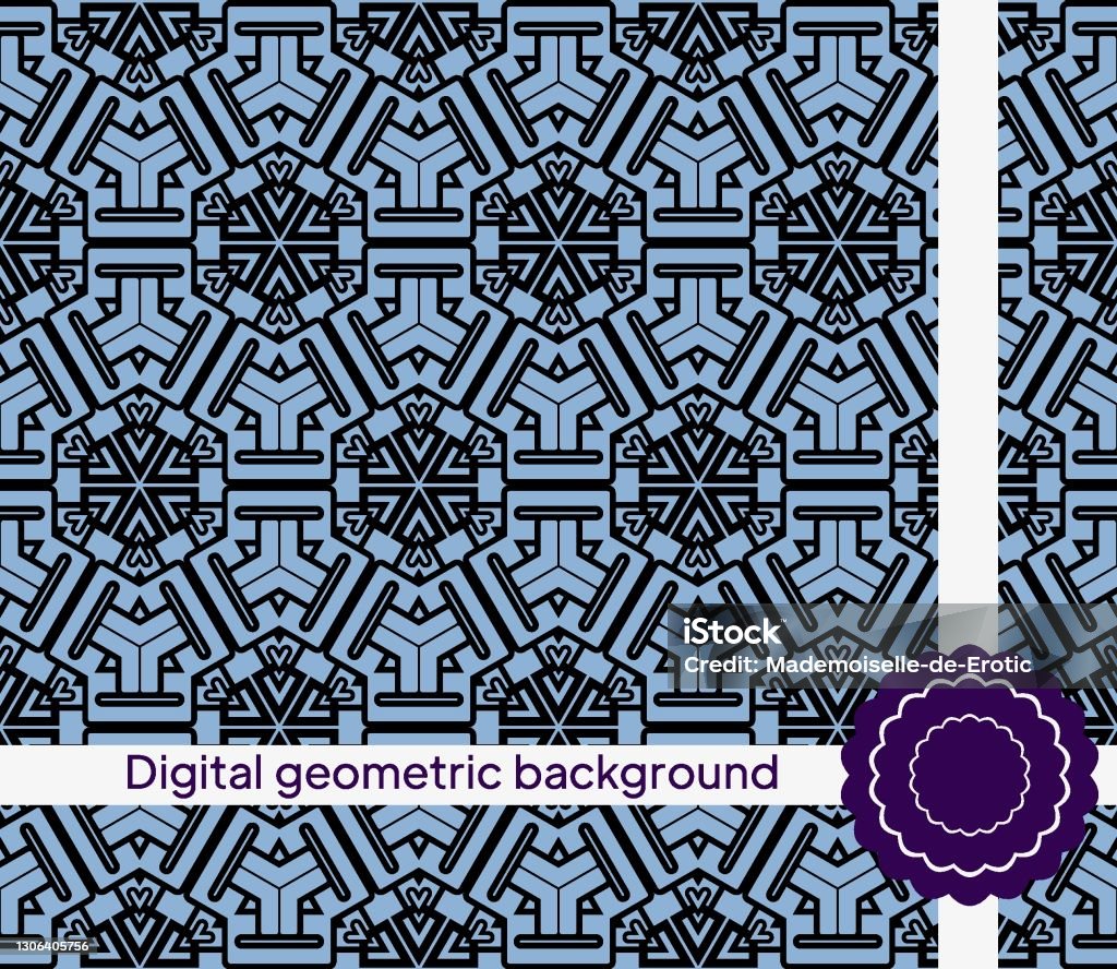 Seamless Geometric Pattern Vector Illustration For Interior Design ...
