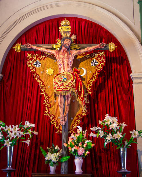 istock crucifix in a Cathedral in Lima 1306408982