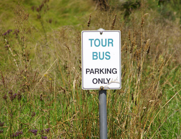 istock Tour Bus parking sign 1306411149