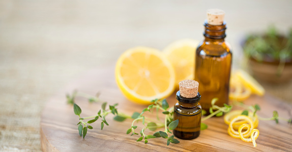 Essential Oils with Thyme and Lemon