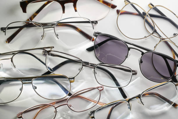 istock Group of eyeglasses on white background 1306421959